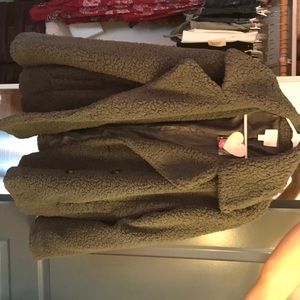 Faux sheepskin jacket